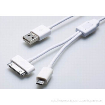 White / Black Usb Apple Charger Cord For Ipod Touch , Ipod Classic